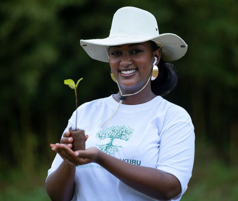Rose Kakukuru Ikiriza Ngabo-Director, Kenneth Kakuru Tree planting Initiative.